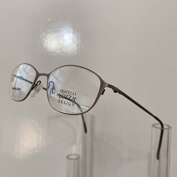 Fratelli Lozza Stainless Steel Women’s Eyeglasses - Bronze (mod. Laser) - Picture 2 of 4
